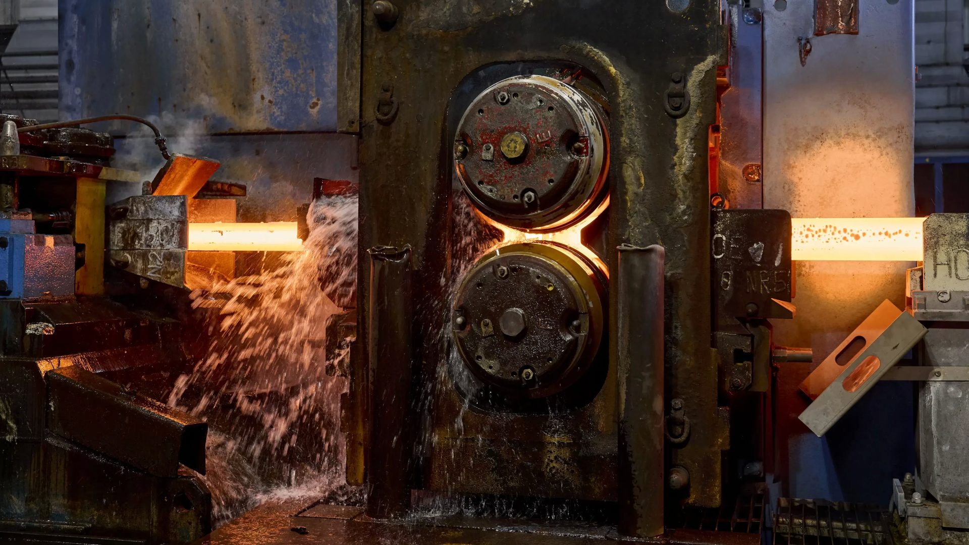 Walzwerk bei der stahlverarbeitung