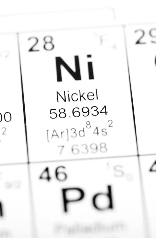 Periodensystem elemente kobalt nickel chemische zusammensetztung