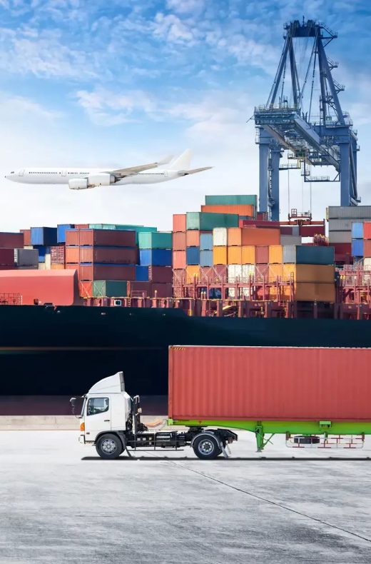 Transport lieferkette hafen spedition